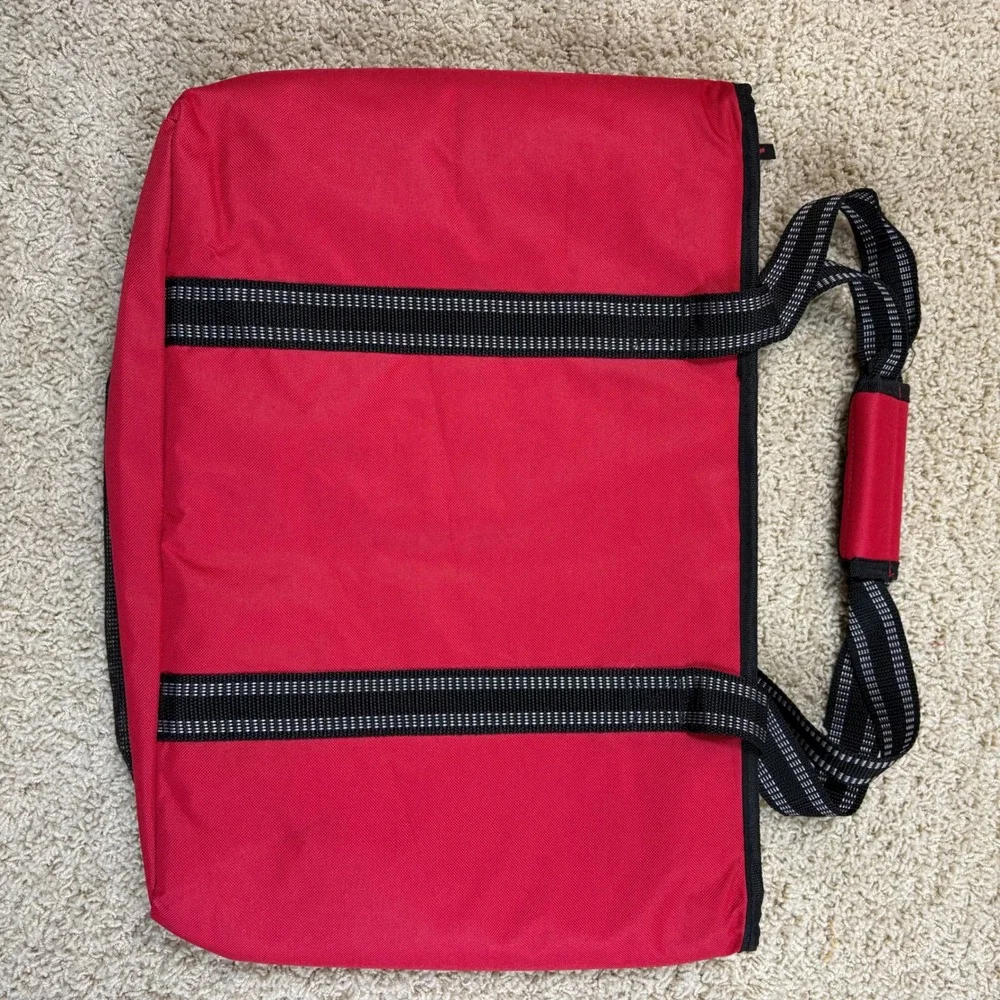 Wendy's Insulated Red Tote Bag Large Mesh Bottom Promo Logo Beach Gym‎ Travel